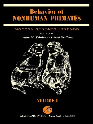 cover image of Behavior of Nonhuman Primates